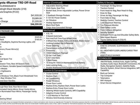 Used 2022 Toyota 4Runner TRD Off-Road image 3