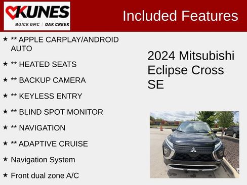 Used 2024 Mitsubishi Eclipse Cross SE AWD/4WD image 2