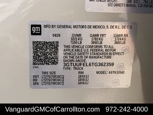 New 2026 GMC Sierra 1500 AT4X AWD/4WD image 30