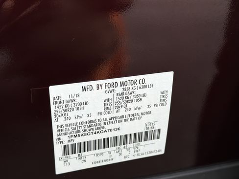 Used 2019 Ford Explorer Sport w/ Equipment Group 401A AWD/4WD image 34