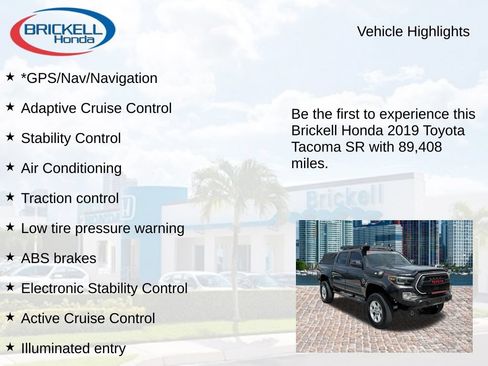Used 2019 Toyota Tacoma SR w/ SR Convenience Package RWD image 8