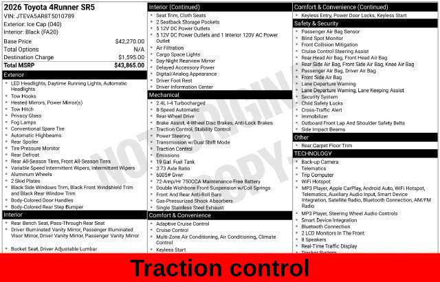 Used 2026 Toyota 4Runner SR5 RWD image 30