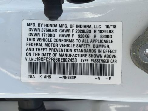 Used 2019 Honda Civic Sport image 34