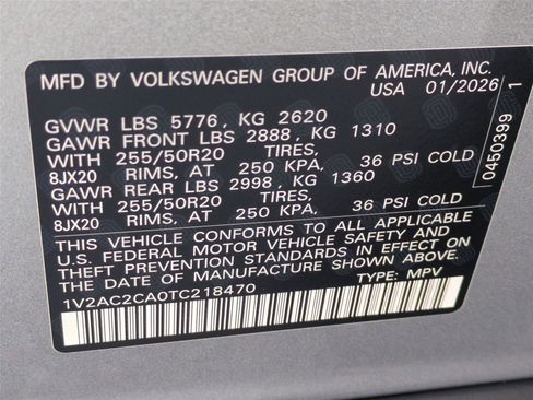 New 2026 Volkswagen Atlas Cross Sport SEL R-Line image 25