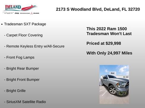 Used 2022 RAM 1500 Tradesman w/ Tradesman SXT Package AWD/4WD image 9
