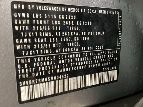 Used 2025 Volkswagen Tiguan S AWD/4WD image 24