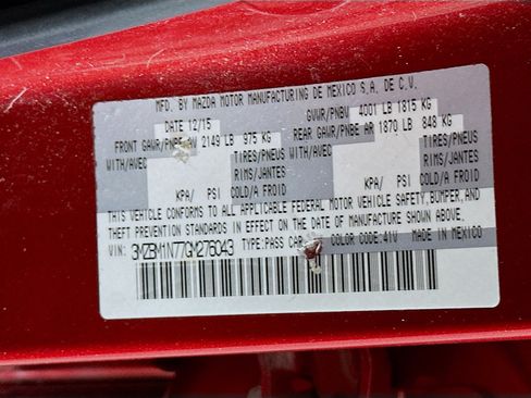 Used 2016 MAZDA MAZDA3 i Grand Touring FWD image 12