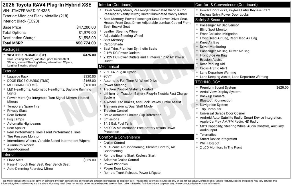 Used 2026 Toyota RAV4 XSE w/ Weather Package AWD/4WD image 35