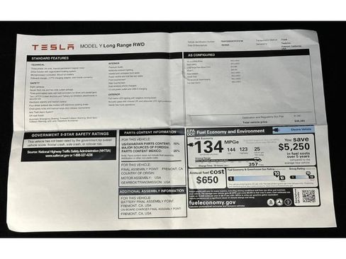 Used 2026 Tesla Model Y Long Range RWD image 3