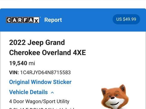 Used 2022 Jeep Grand Cherokee Overland w/ Luxury Tech Group IV AWD/4WD image 9