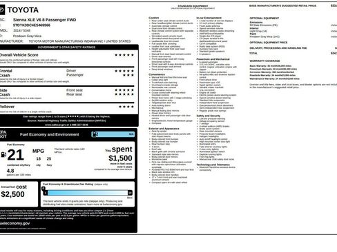 Used 2014 Toyota Sienna XLE image 22