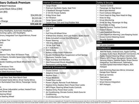 New 2026 Subaru Outback Premium image 4
