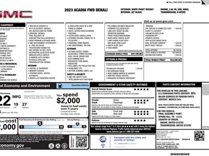 Certified 2023 GMC Acadia Denali w/ Denali Technology Package