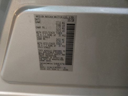 Used 2019 Nissan Pathfinder Platinum image 33