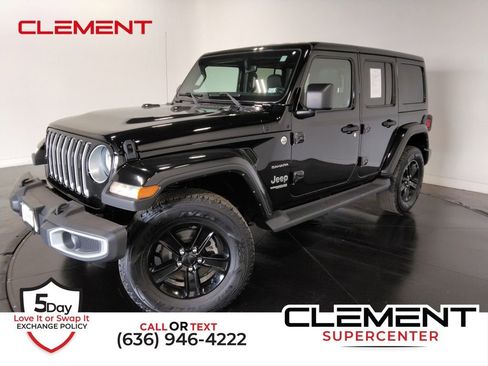 Used 2021 Jeep Wrangler Unlimited Sahara w/ Uconnect 4C Nav & Sound Group image 1