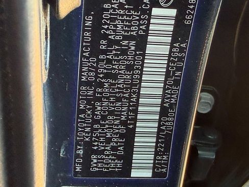 Used 2020 Toyota Camry XLE FWD image 30