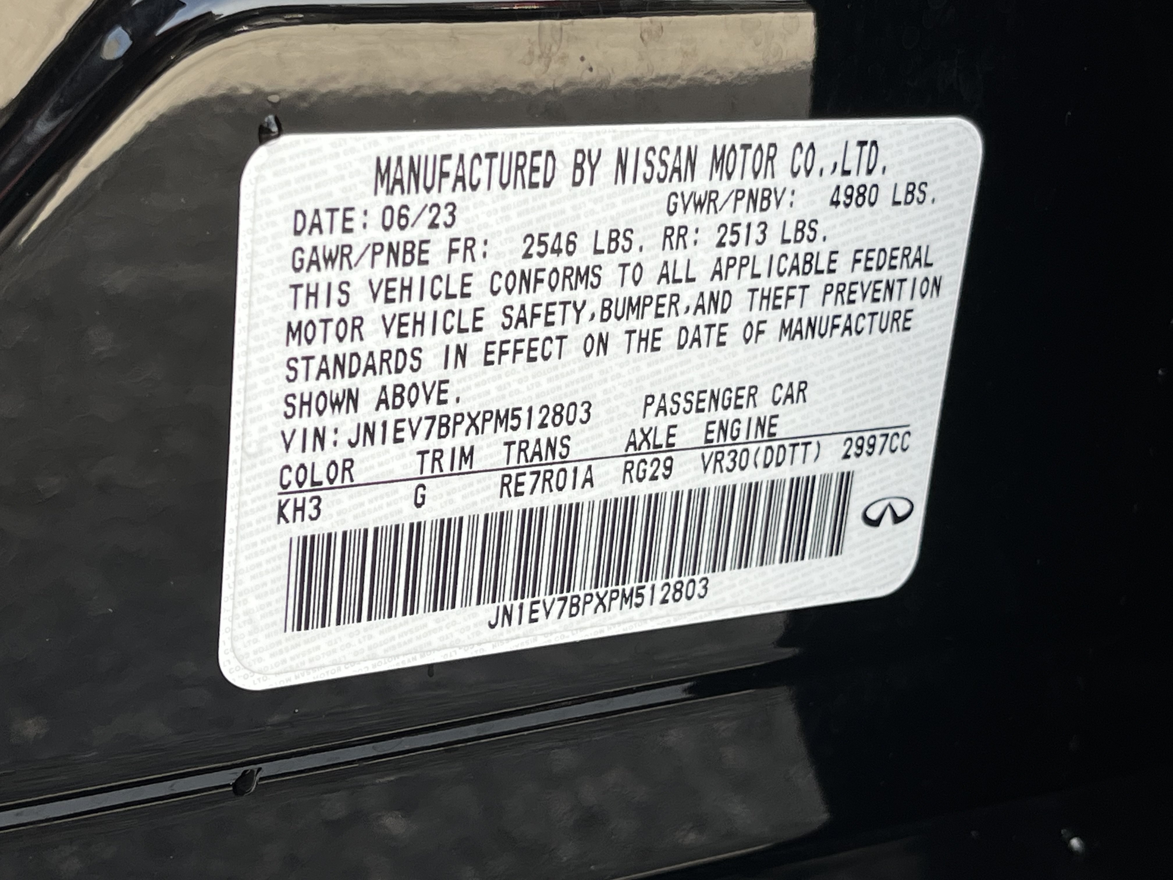 Used 2023 INFINITI Q50 Luxe w/ Cargo Package RWD image 26