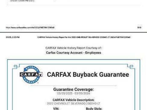 Used 2022 Chevrolet Silverado 2500 LT w/ Convenience Package image 20