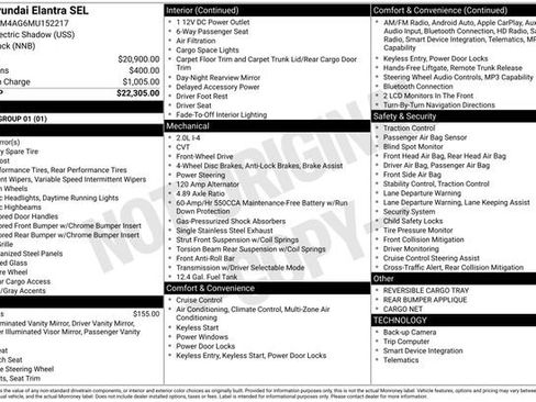 Used 2021 Hyundai Elantra SEL image 12