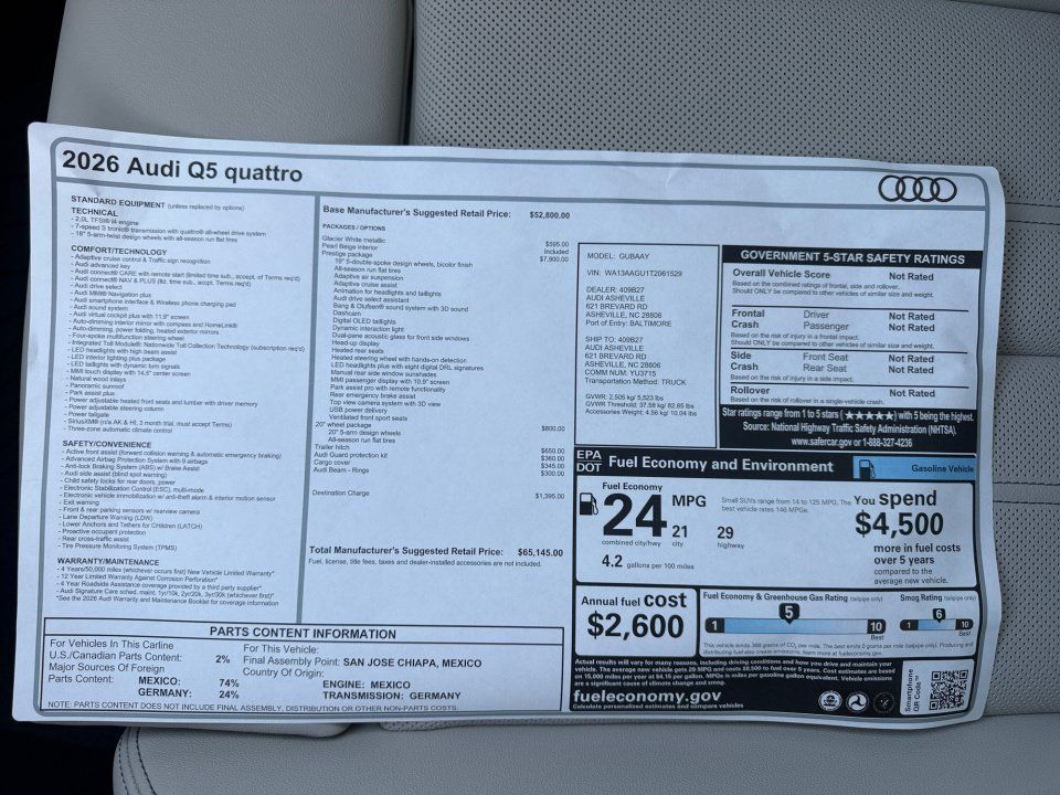 New 2026 Audi Q5 Prestige AWD/4WD image 34