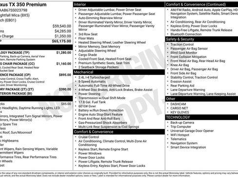 Used 2025 Lexus TX 350 AWD w/ Technology Package image 5