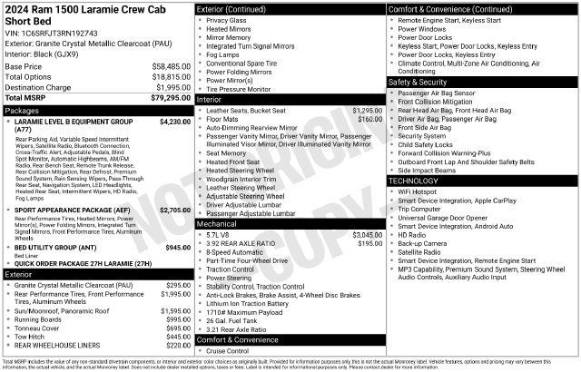 Used 2024 RAM 1500 Laramie AWD/4WD image 9