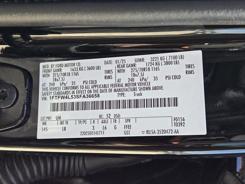 Used 2025 Ford F150 Tremor w/ Bed Utility Package AWD/4WD image 29
