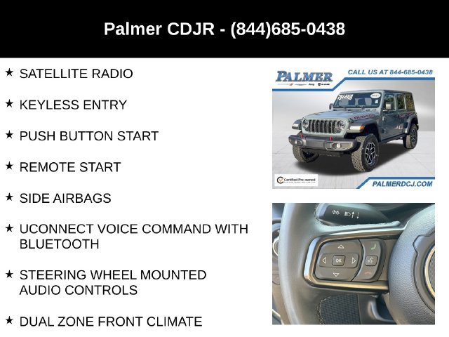 Certified 2025 Jeep Wrangler Unlimited Rubicon w/ Convenience Group AWD/4WD image 18