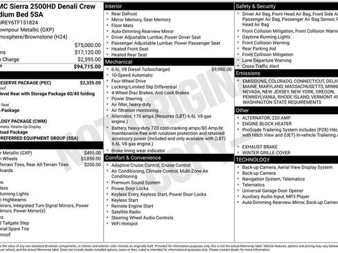 New 2026 GMC Sierra 2500 Denali w/ Denali Reserve Package image 16