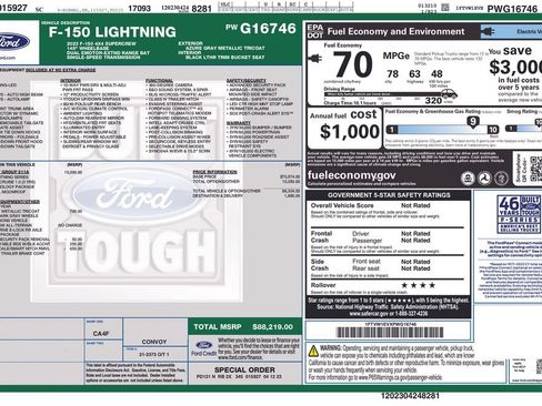Used 2023 Ford F150 Lightning Lariat w/ Equipment Group 511A High AWD/4WD image 23