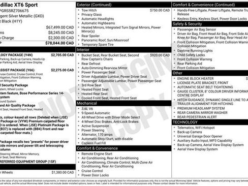 Used 2024 Cadillac XT6 Sport w/ Technology Package AWD/4WD image 28