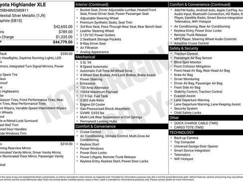 Used 2022 Toyota Highlander XLE image 7