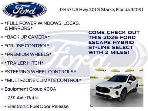 New 2026 Ford Escape ST-Line Select w/ Tech Pack #1 image 10