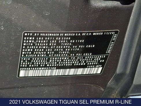Used 2021 Volkswagen Tiguan SEL Premium R-Line image 27