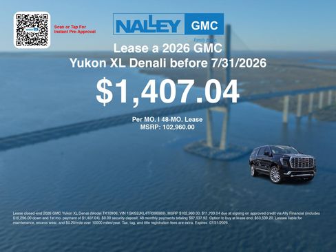 New 2026 GMC Yukon XL Denali w/ Denali Reserve Package AWD/4WD image 3