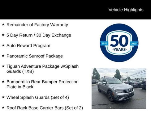 Used 2024 Volkswagen Tiguan SE w/ Panoramic Sunroof Package AWD/4WD image 5