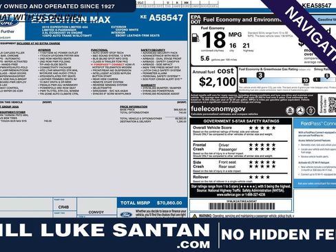 Used 2019 Ford Expedition Max Limited image 1