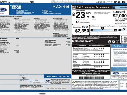 Used 2024 Ford Edge SEL w/ Class II Trailer Tow Package image 2