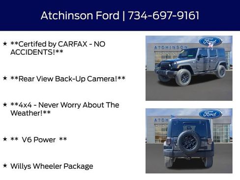 Used 2016 Jeep Wrangler Unlimited Willys image 4