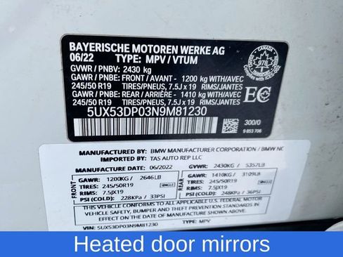 Used 2022 BMW X3 xDrive30i image 34