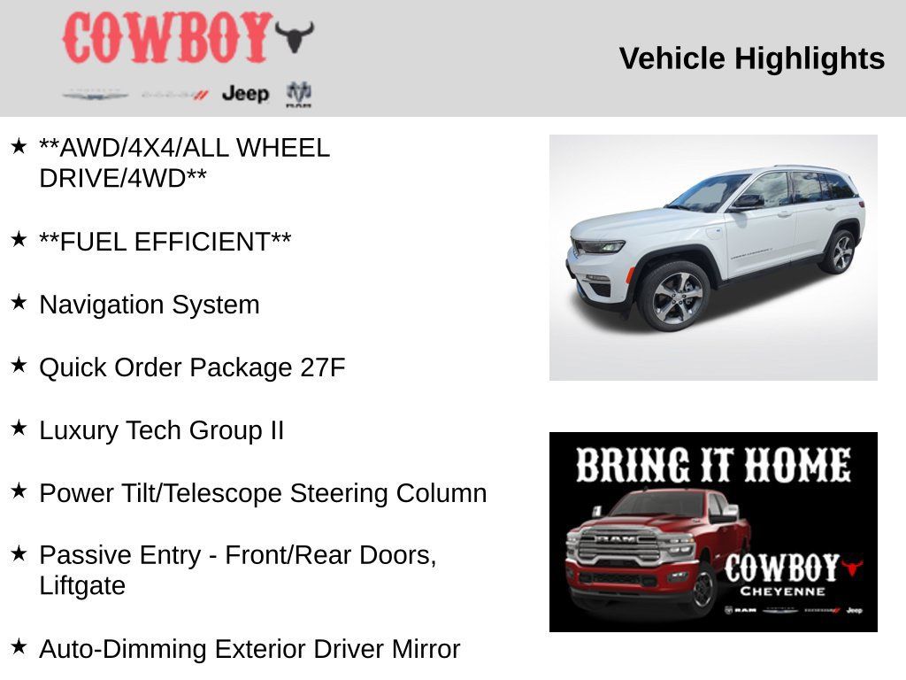 Used 2023 Jeep Grand Cherokee 4WD 4xe w/ Luxury Tech Group II image 5