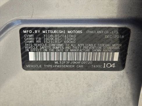 Used 2019 Mitsubishi Mirage G4 ES FWD image 23