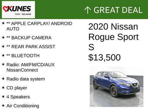 Used 2020 Nissan Rogue Sport S image 2