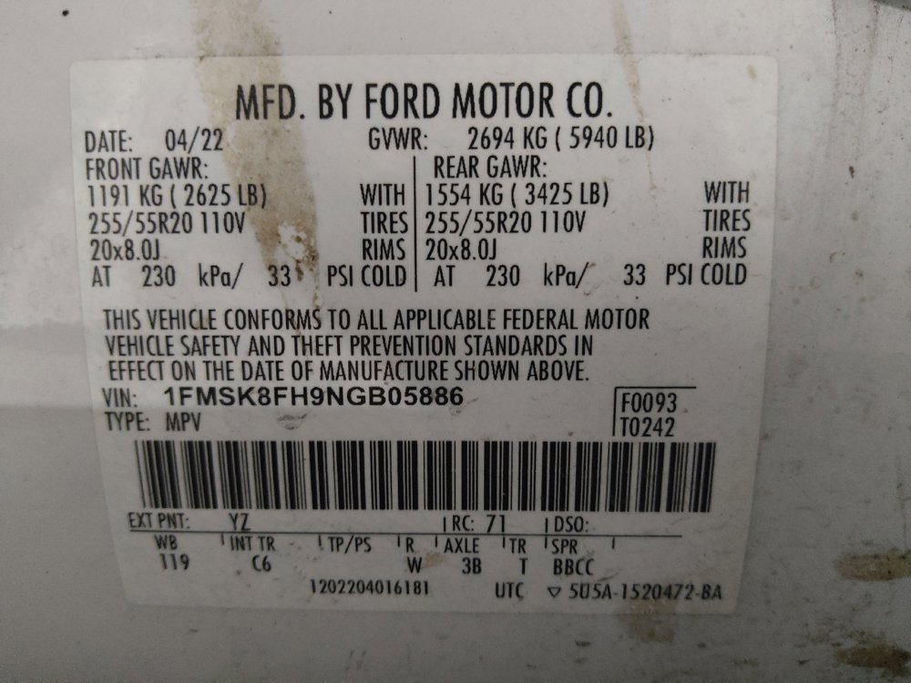 Used 2022 Ford Explorer Limited AWD/4WD image 33