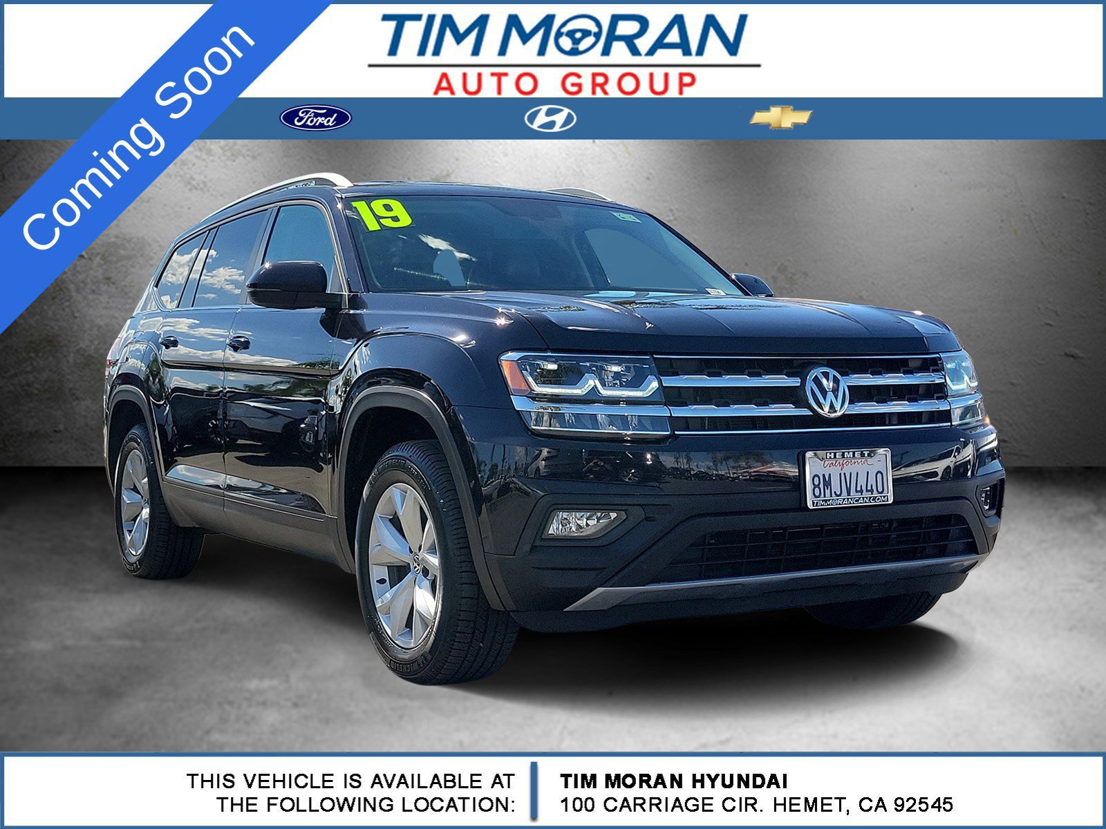 Used 2019 Volkswagen Atlas SE w/ Towing Package FWD image 1