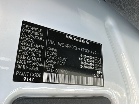 Used 2019 Mercedes-Benz Sprinter 144 Cargo image 29