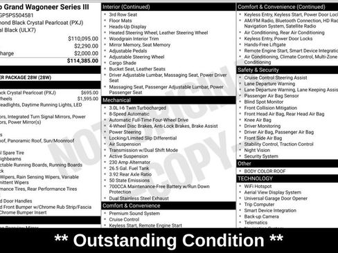 Used 2023 Jeep Grand Wagoneer Series III AWD/4WD image 3