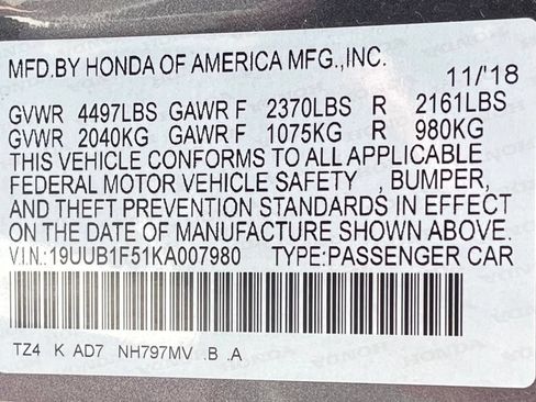 Used 2019 Acura TLX w/ Technology Package FWD image 38