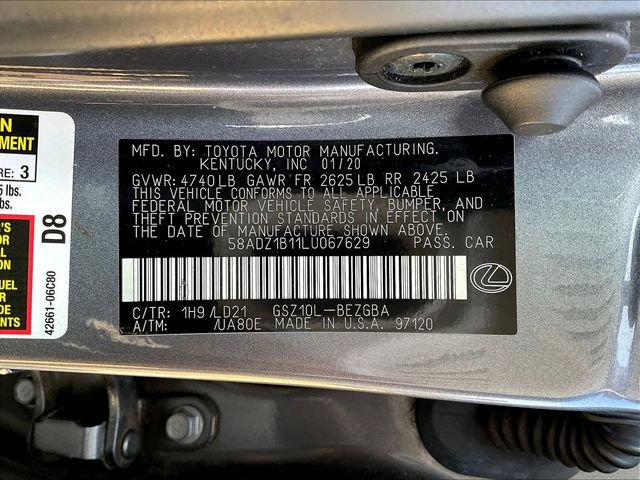Used 2020 Lexus ES 350 w/ Premium Package FWD image 21