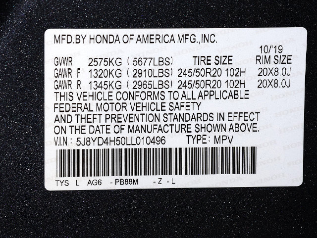 Certified 2020 Acura MDX w/ Technology Package AWD/4WD image 39